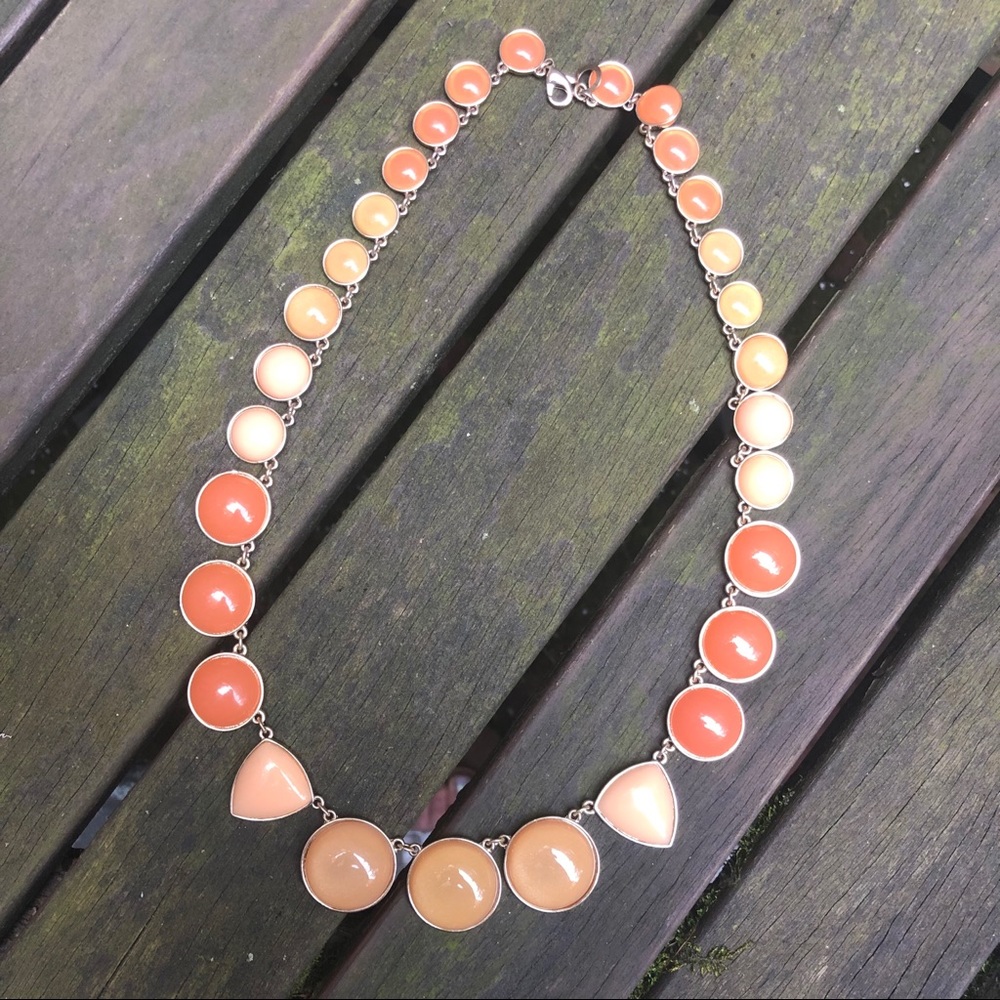 Coral Spectrum Statement Necklace